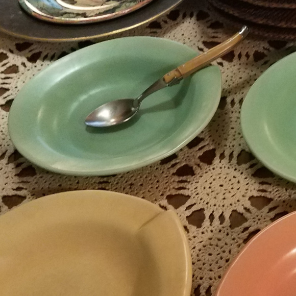 Cyclamen Pottery Soup/ Pasta  Bowls.. a Museum/Gallery Curated Design. - Picture 1 of 6